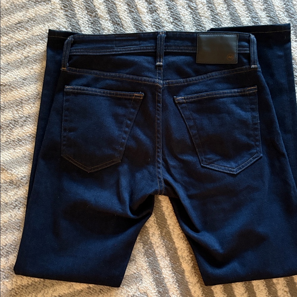 Like New: Ag Adriano Goldschmied Tellis Modern Slim Dark Navy Jeans 28x28” - Picture 6 of 6
